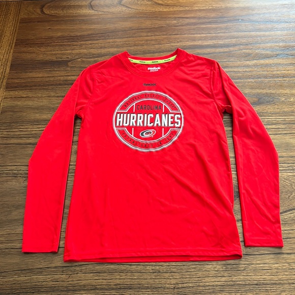 Reebok Other - Reebok Carolina Hurricanes Long Sleeve Shirt Size M 10-12